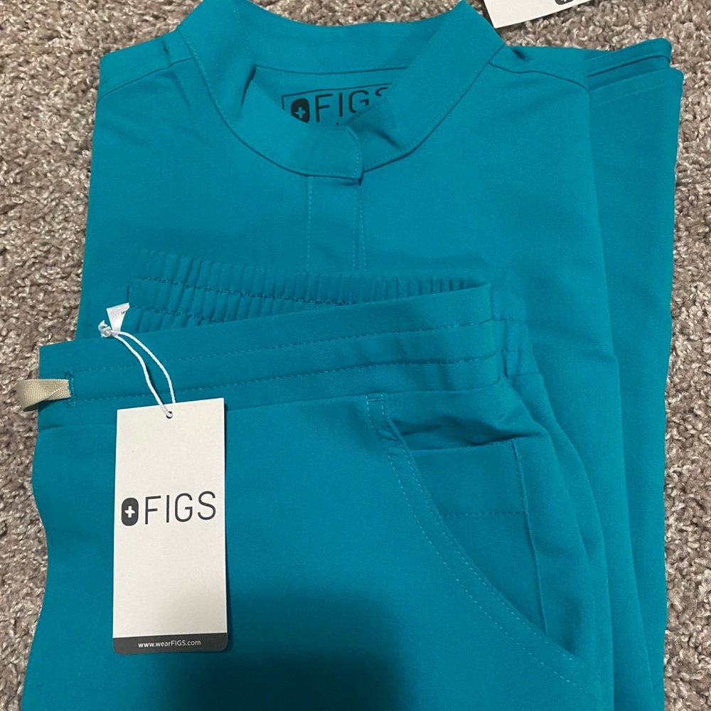Figs scrub set teal